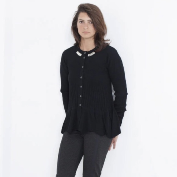 High Couture Cardigan Fit and Flare Sweater by Clair Campbell Button Front - Picture 16 of 16